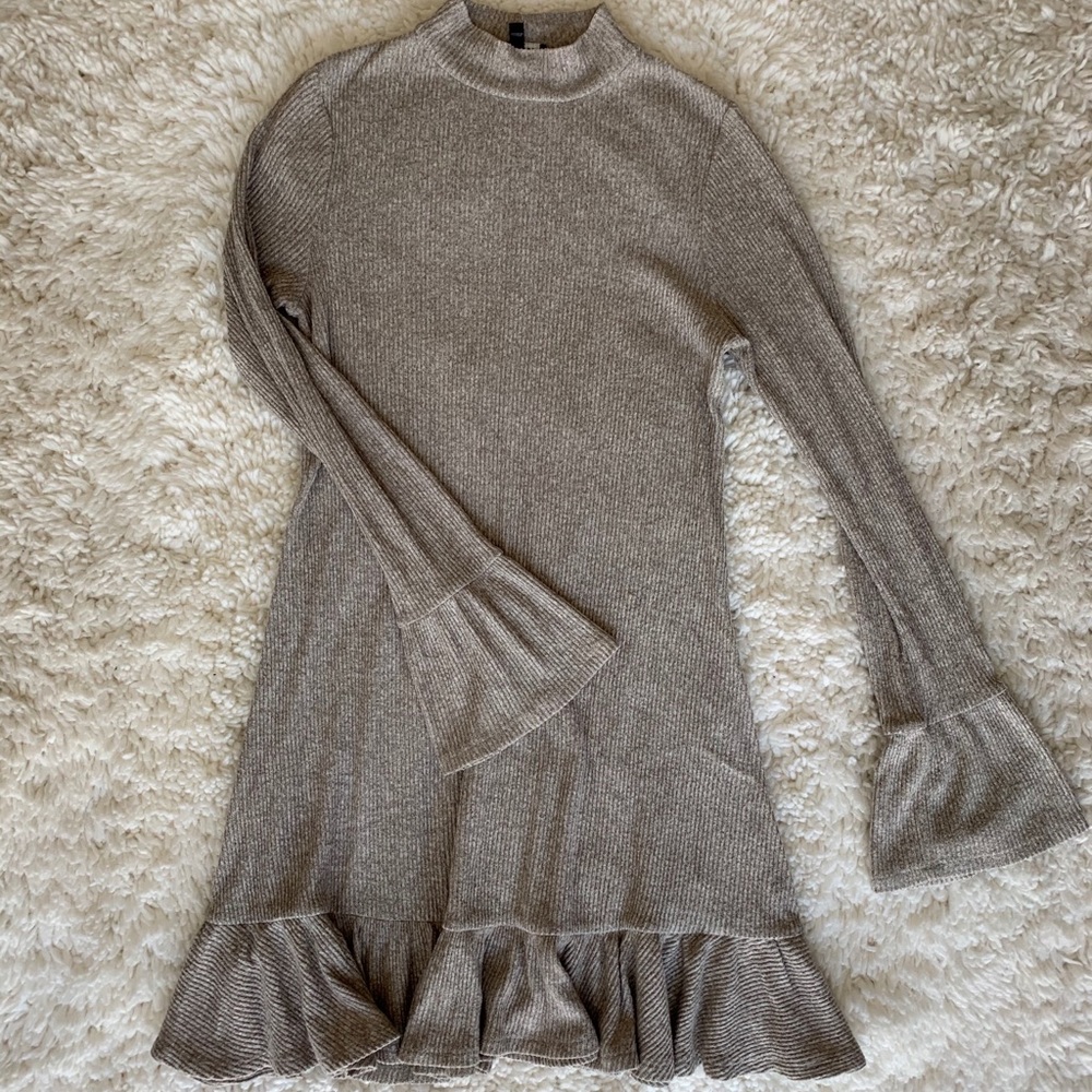 Long sleeve sweater dress